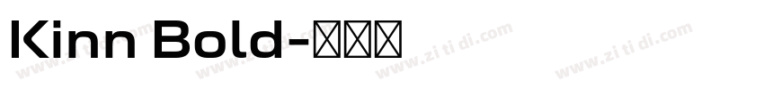 Kinn Bold字体转换